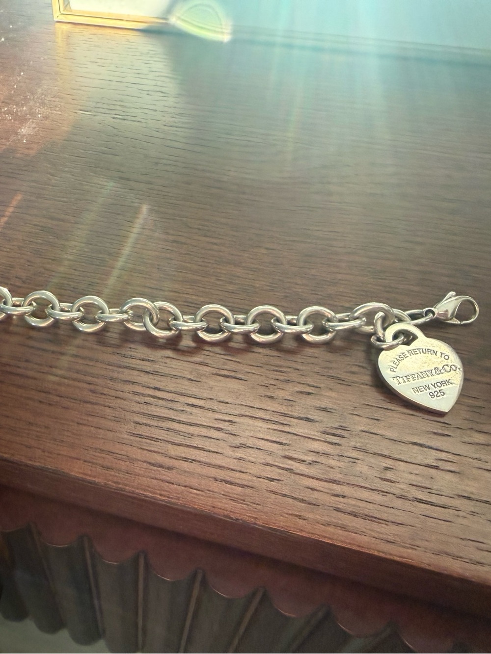 Tiffany & Co. Return to Tiffany® Heart Tag Bracelet in sterling silver.